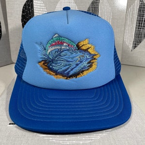 Rare Vintage Orvis Fish Strapback Baseball Cap Hat Outdoor