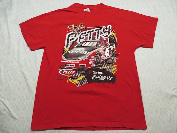 Vintage Kyle Petty Tee Shirt Red NASCAR Sprint Ra… - image 2