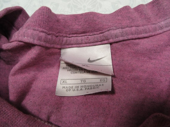 Vintage Nike Tee Shirt Long Sleeve Pink Custom Dy… - image 4