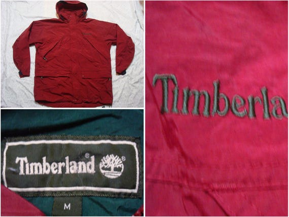timberland jacket red