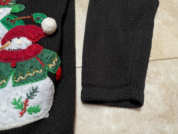 Vintage Christmas Sweater Cardigan Zip Up Carly S… - image 8