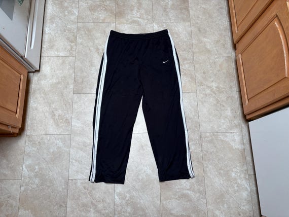 Vintage Nike Track Pants XXL, Black Basketball Pants Y2K - Etsy