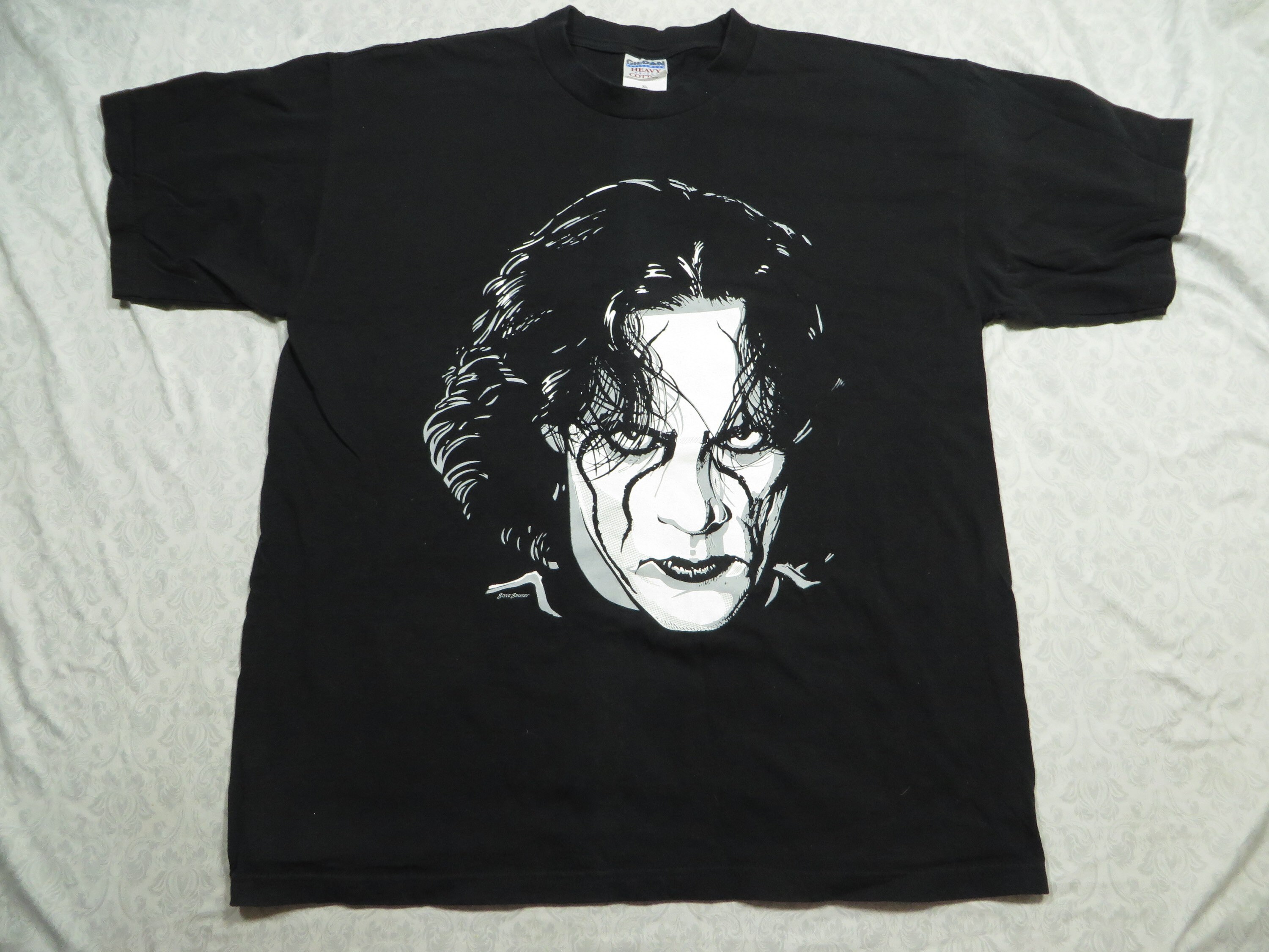 Vintage Sting Tee Shirt Black WCW 