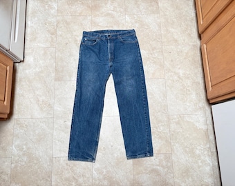 Vintage Levi's 505 Jeans: 90s Blue Denim, Made in USA (38x31