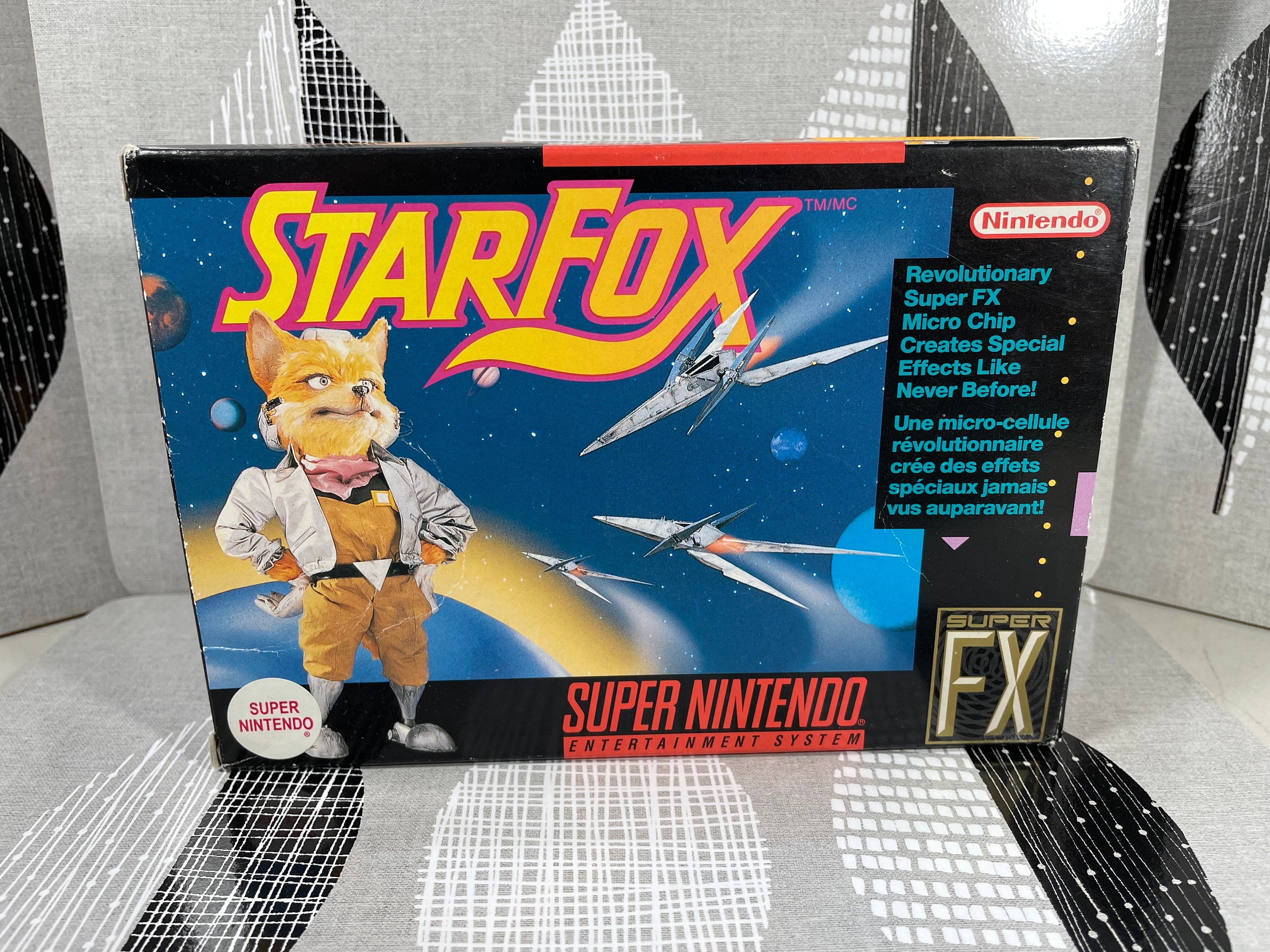 EXCELLENT STARFOX SUPER NINTENDO SNES GAME IN ORIGINAL BOX COMPLETE CIB