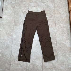 Vintage North Face Pants Brown Ski Snow Fish Wildlife Goretex 80&#39;s Men&#39;s Medium Made in USA