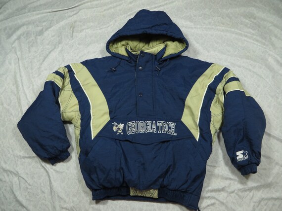 Georgia Tech Jacket Starter Puffer Hood 