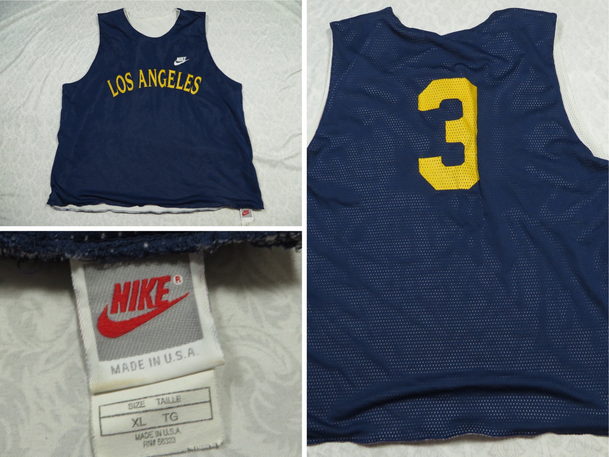 Rare Vintage NIKE NBA Summer League 90s Reversible Basketball