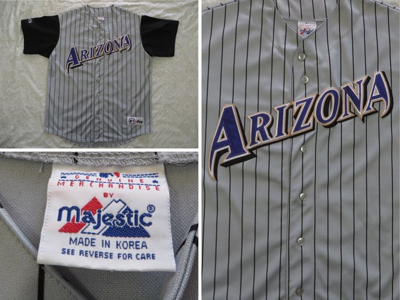 Vintage Diamondbacks Jersey Majestic Arizona Baseball Purple 