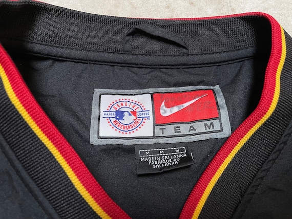 Vintage Pirates Jacket Nike Black Pittsburgh Wind… - image 4
