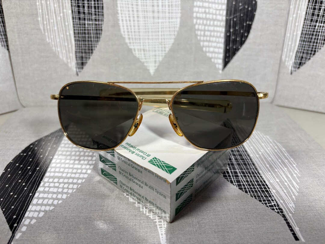 Vintage American Optical AO Aviator: Frames Gold, Sunglasses USA - Etsy