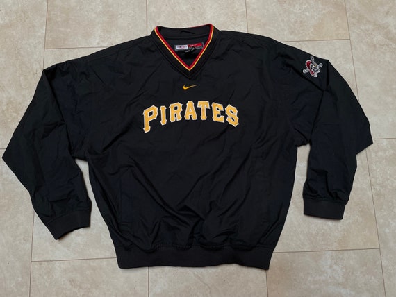 Vintage Pirates Jacket Nike Black Pittsburgh Wind… - image 2