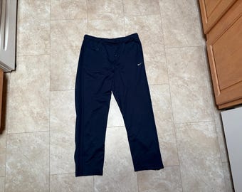 Vintage Nike Pants: Blue Stripe Track Y2K, Men's XL