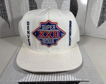 Vintage Super Bowl XXI Hat 80s Snapback Trucker NFL Cap 1987