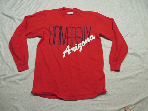 Vintage Arizona Wildcats Tee Shirt Red Long Sleev… - image 2