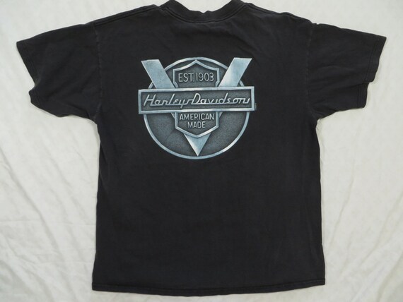 Vintage Harley Davidson Tee Shirt Black American … - image 3