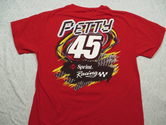 Vintage Kyle Petty Tee Shirt Red NASCAR Sprint Ra… - image 3