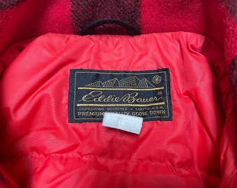 Eddie Bauer Veste Homme L Laine Doublée Montagne Parka Manteau Capuche