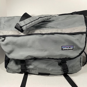 Vintage Patagonia Messenger Bag Critical Mass Grey Silver XL