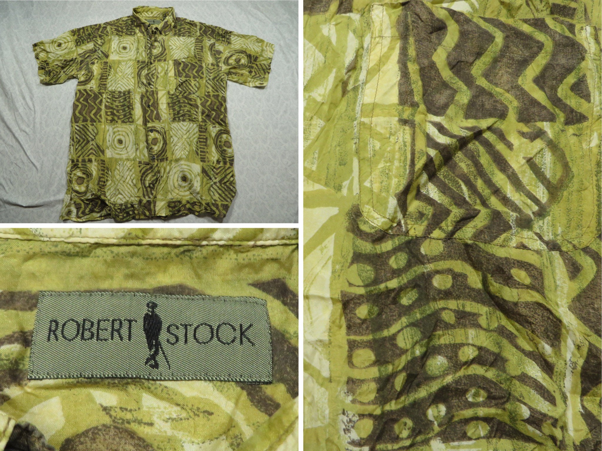 Robert stock silk shirt Clearance