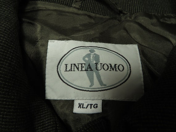 Vintage Linea Uomo Coat Dress Chore Jacket Green … - image 4