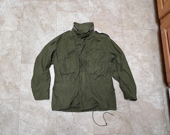 a*g様 ヴィンテージ　us m-65 MEDIUM-REGULAR オリーブグ Original US M65 Jacket Army Military Combat Field Vintage