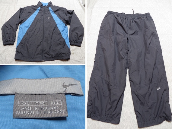 Vintage Nike Track Suit Grey Blue 