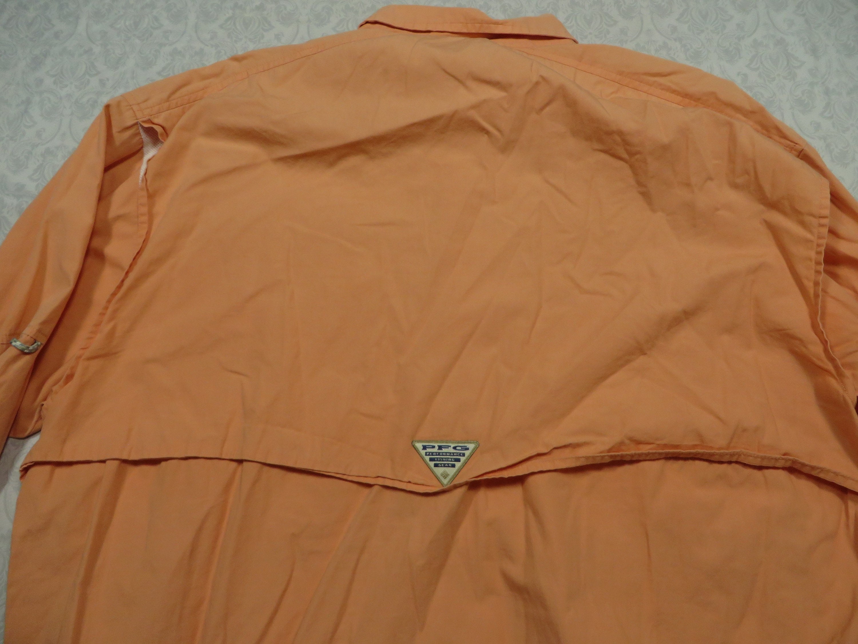 Chemise homme à manches longues orange ventilée Columbia taille XL PFG