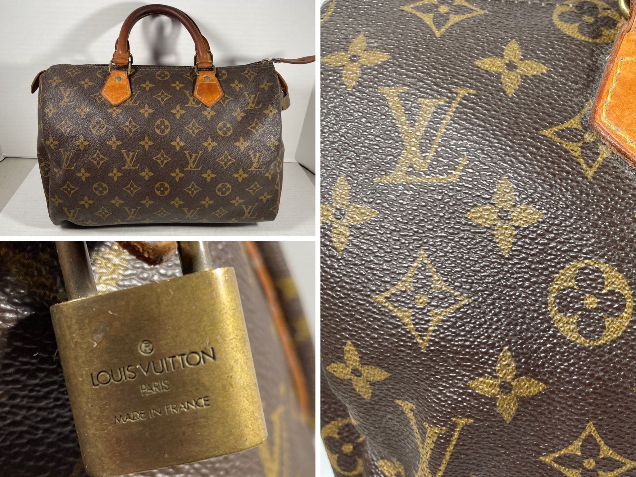 New Vintage x Louis Vuitton Speedy 35 with Hand-Painted Blue and White LV  Monogram Spades — Etc