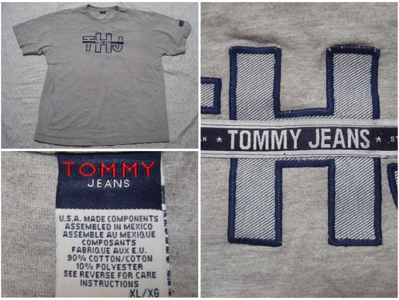 tommy jeans t shirt mens 90s