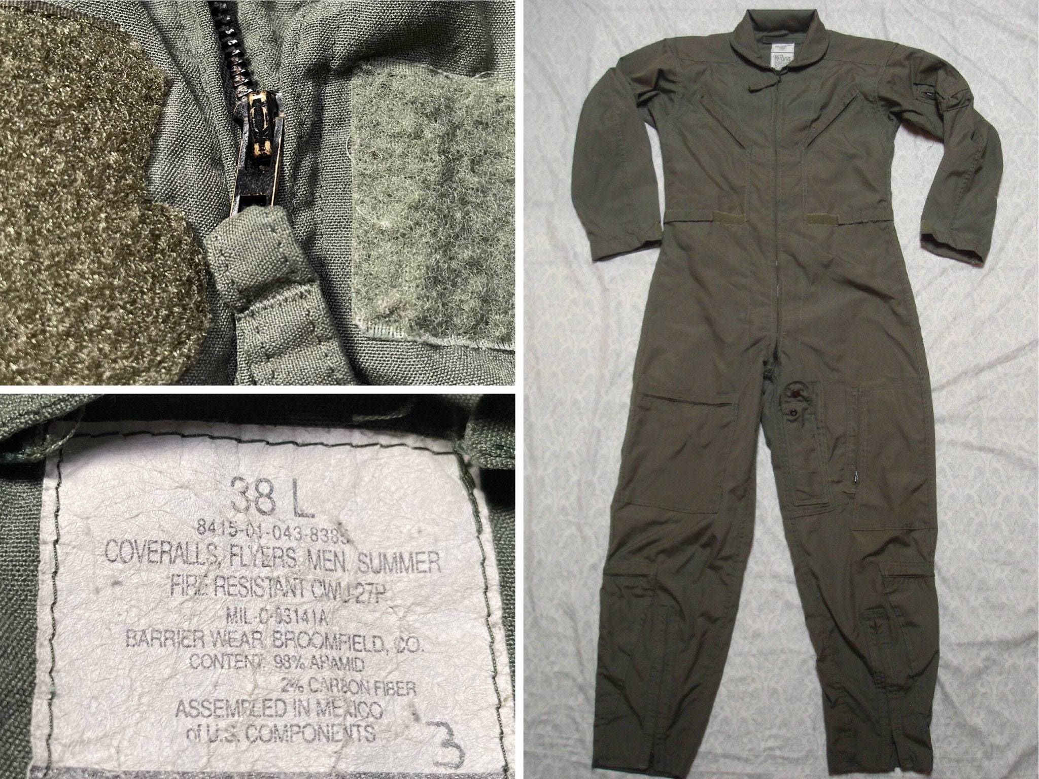 Vintage Airforce Flight Suit Military 315th Airlift Command 1944
