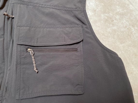 トップス 00s Columbia packable nylon vest y2k Vintage Columbia Vest GRT Grey Photography Zip up Pockets