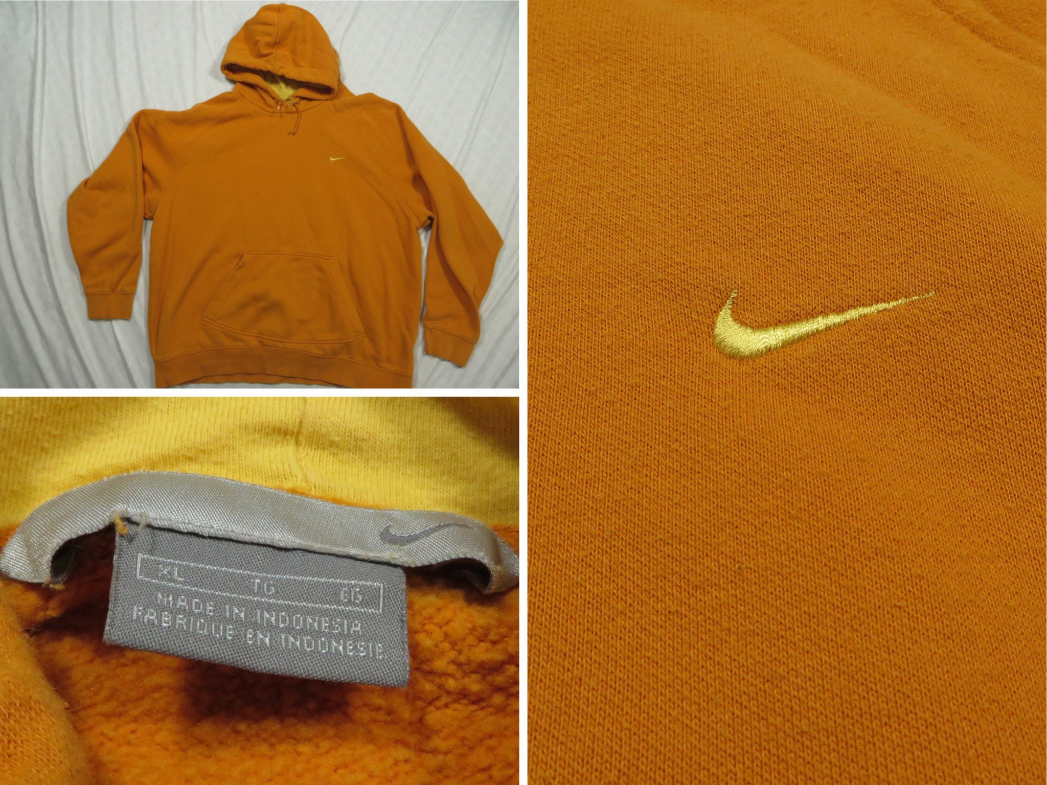 orange vintage nike sweatshirt