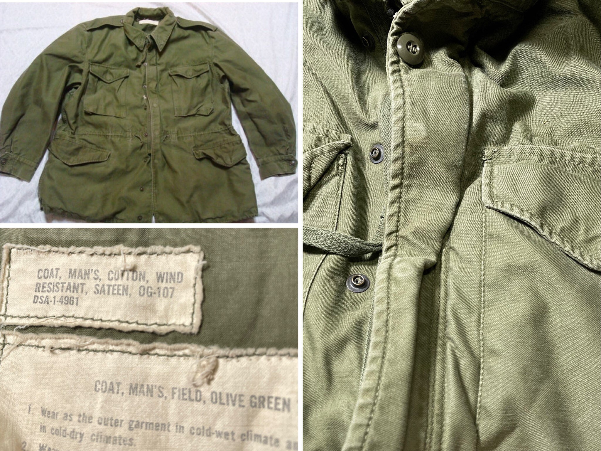 Vintage M1951 Field Jacket Korean War 