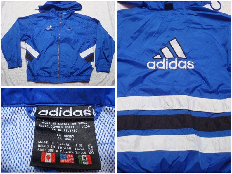 adidas jacke blau weiß