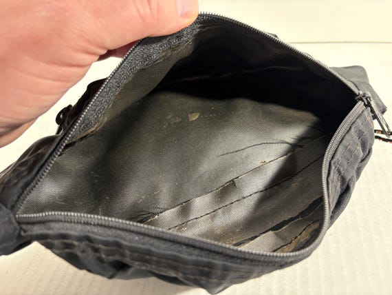 Vintage Jansport Fanny Pack Waist Lumbar Sling Bag 90's Black