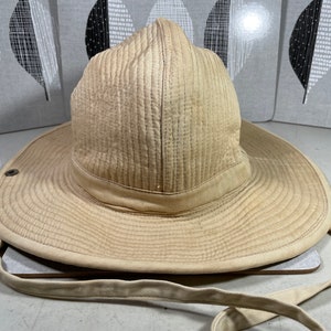 Vintage Banana Republic Safari Hat Tan Khaki Bucket Packable  display picture 3