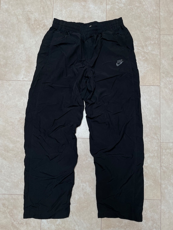 Vintage Nike Pants Black White Stripe Swoosh Nylon Wind Y2K 2000 s Men s Large Etsy Canada