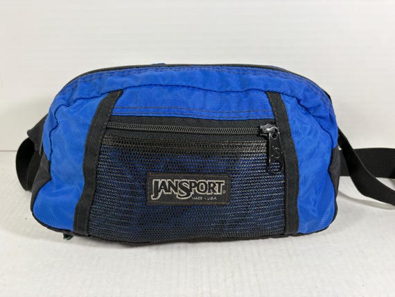 90s usa製 jansport nylon westbag Vintage Jansport Fanny Pack: 90s Neon Blue Nylon Waist Bag - Etsy