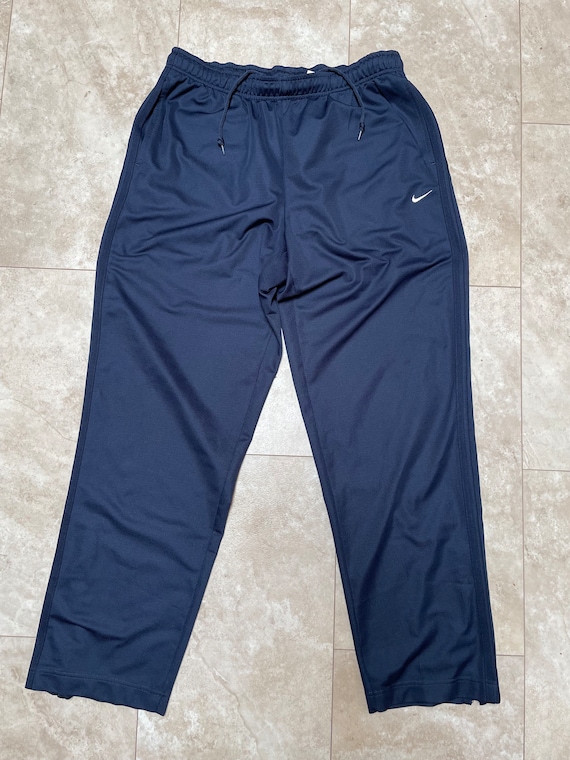 Vintage Nike Pants Blue White Swoosh Track Y2K 2000's Men's
