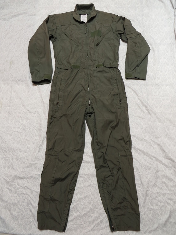 Vintage Flight Suit Green Summer Green Air Force … - image 2