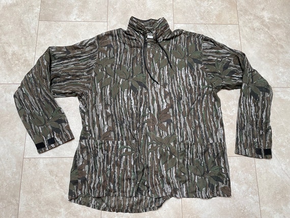 Chemise à manches longues camouflage real tree vintage des années