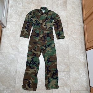 70's/80's Woodland Camo One Piece Jumpsuit / Men's XS/S - Etsy