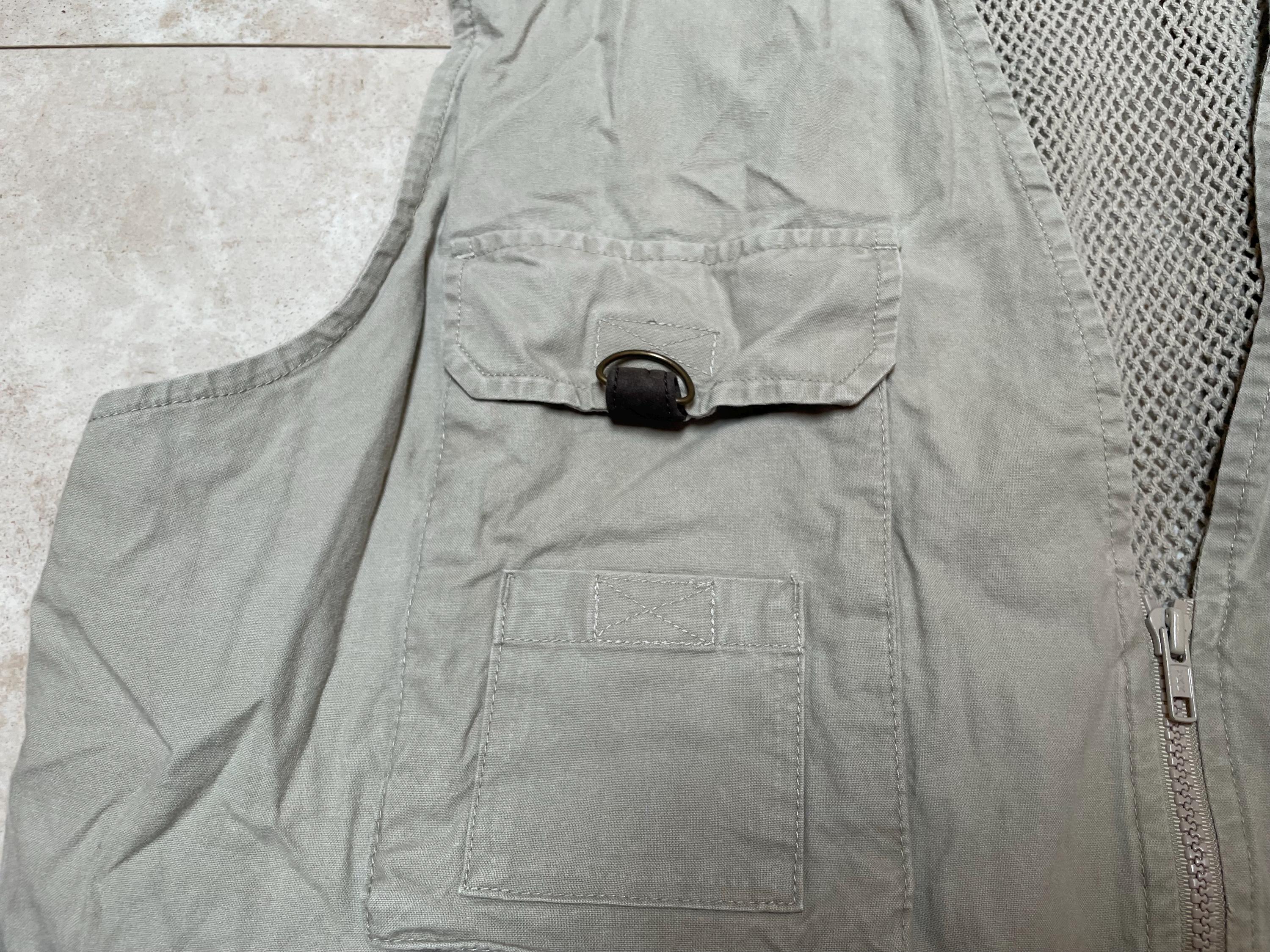 Gilet Vintage Eddie Bauer Homme Beige Marron - Taille L - Chasse Pêche