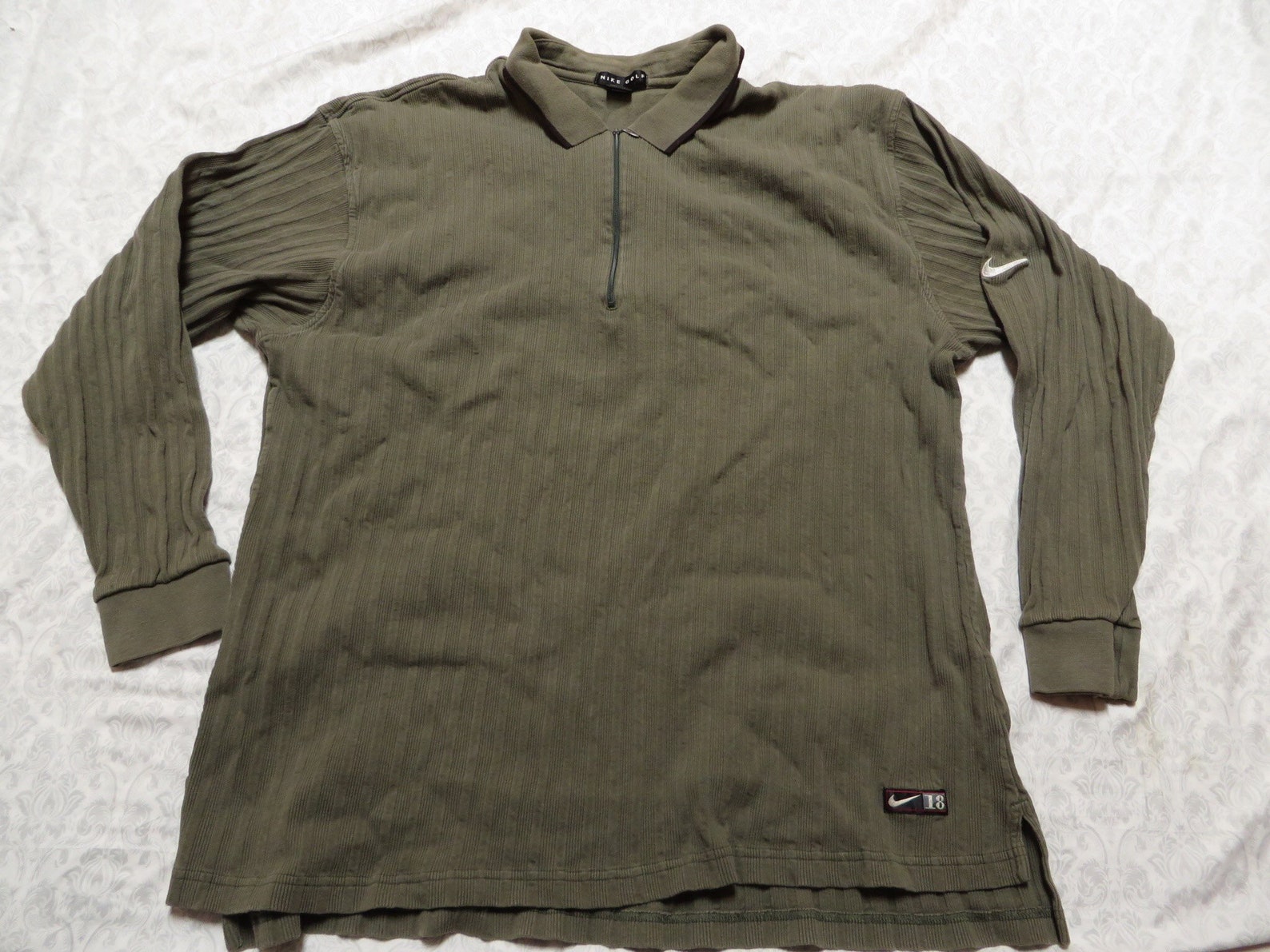 vintage nike polo long sleeve