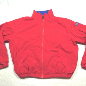 Vintage Polo Sport Jacket Patch Red Box Logo Windbreaker 90’s Oversized Men’s XXL