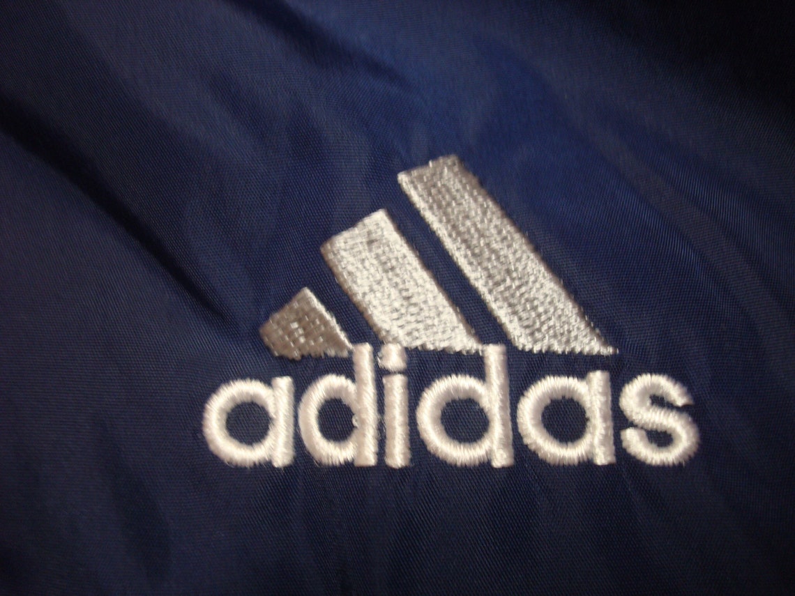 Vintage Adidas Jacket Reversible Blue Grey Three Stripes Logo | Etsy