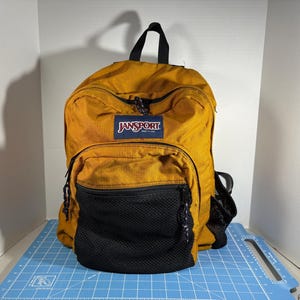 Vintage Jansport Backpack: Canvas Bag Day Pack Yellow, 90's Made in USA - Etsy Vintage Jansport Backpack: Canvas Bag Day Pack Yellow, 90's Made in USA - Etsy