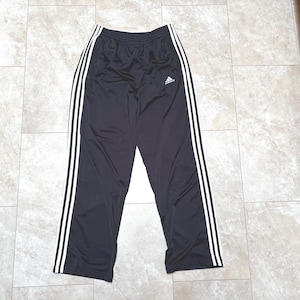 Vintage Adidas Pants Track Stripe Y2K Black White 2000&#39;s Men&#39;s Medium