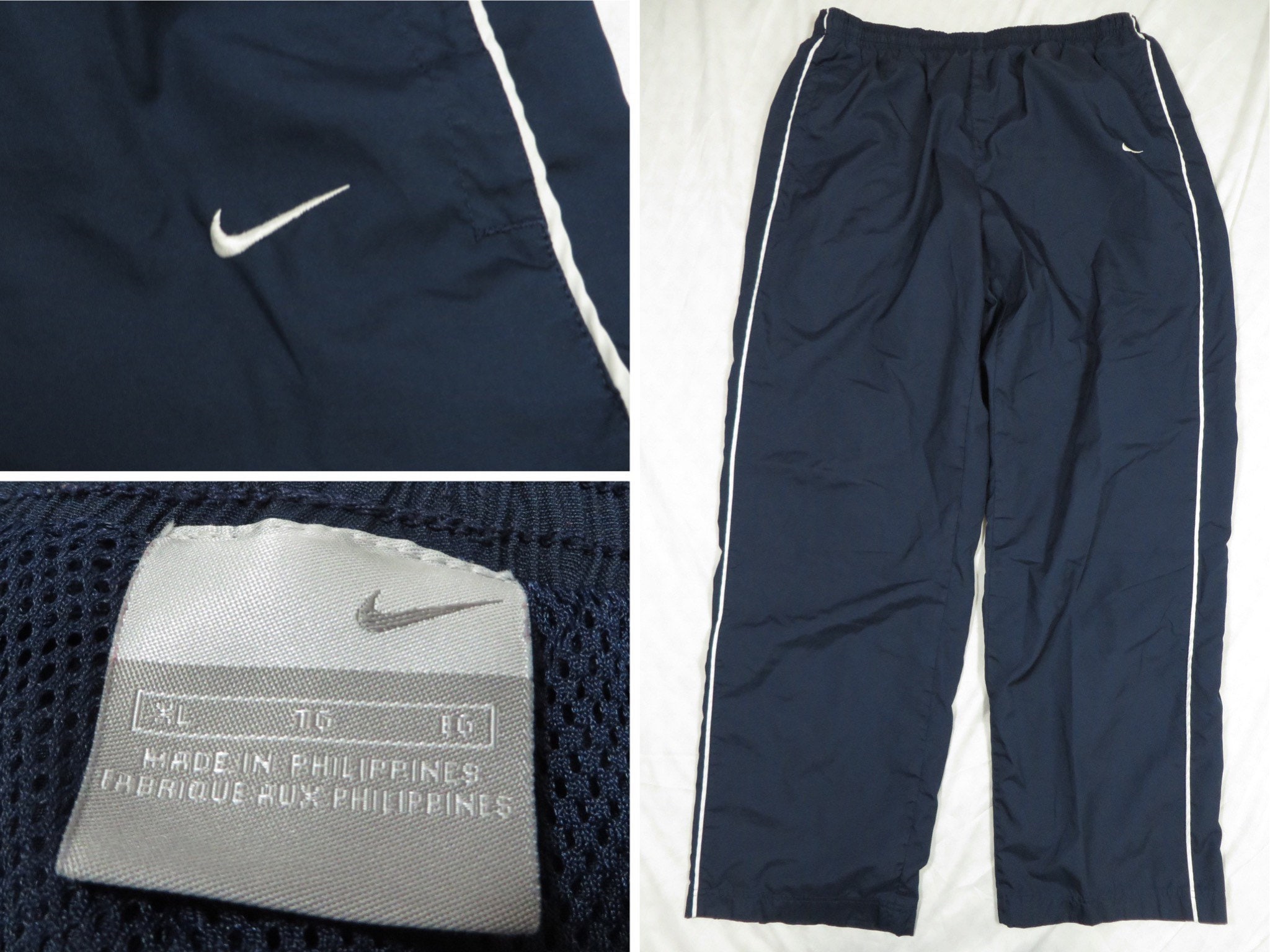 Nike pants with white stripes hotsell